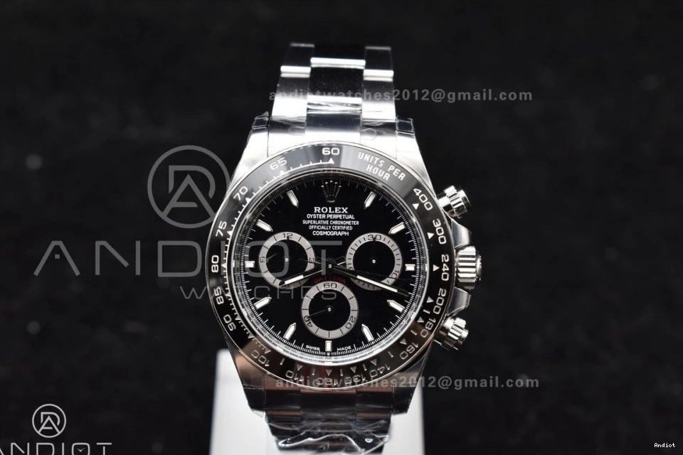 Comfortable Daytona BTF 1:1 Best Bracelet 777 SS DD 904L Black Edition Steel On 126500 Dial 0815